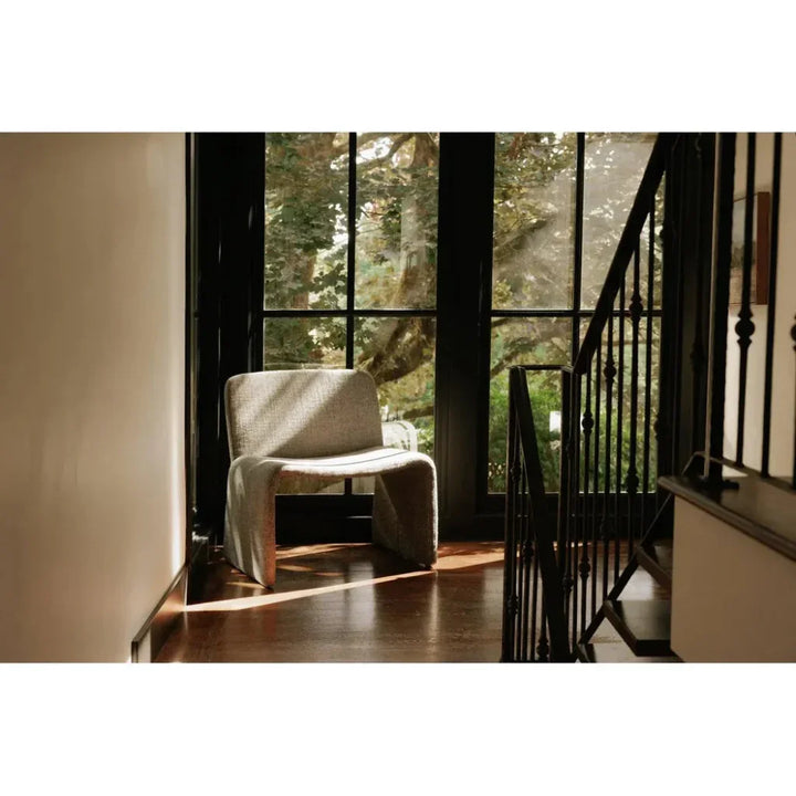 Ella Performance Fabric Armless Accent Chair - LOOMLAN - Moe's Home - Accent Chairs