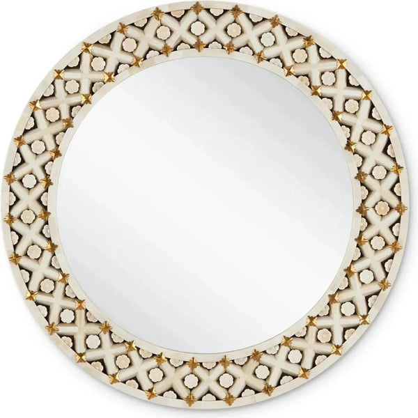 Ellaria Round Mirror - LOOMLAN - Currey & Co - Wall Mirrors