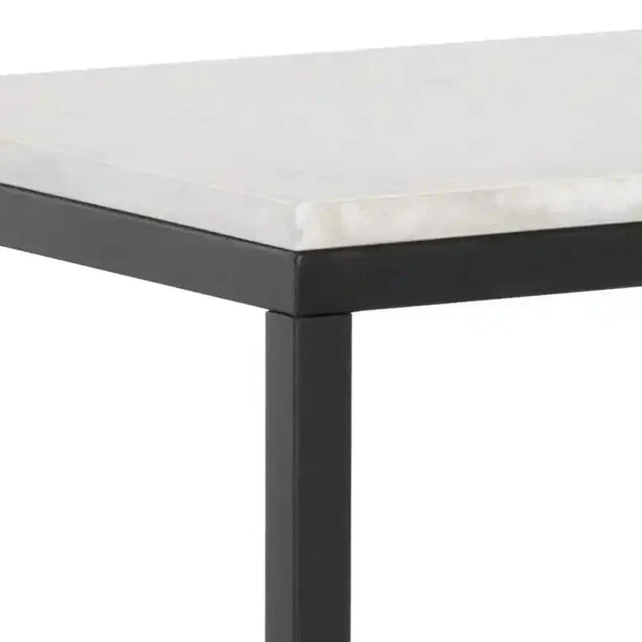 Ellery Marble Top Sofa Table - LOOMLAN - SUNPAN - Console Tables