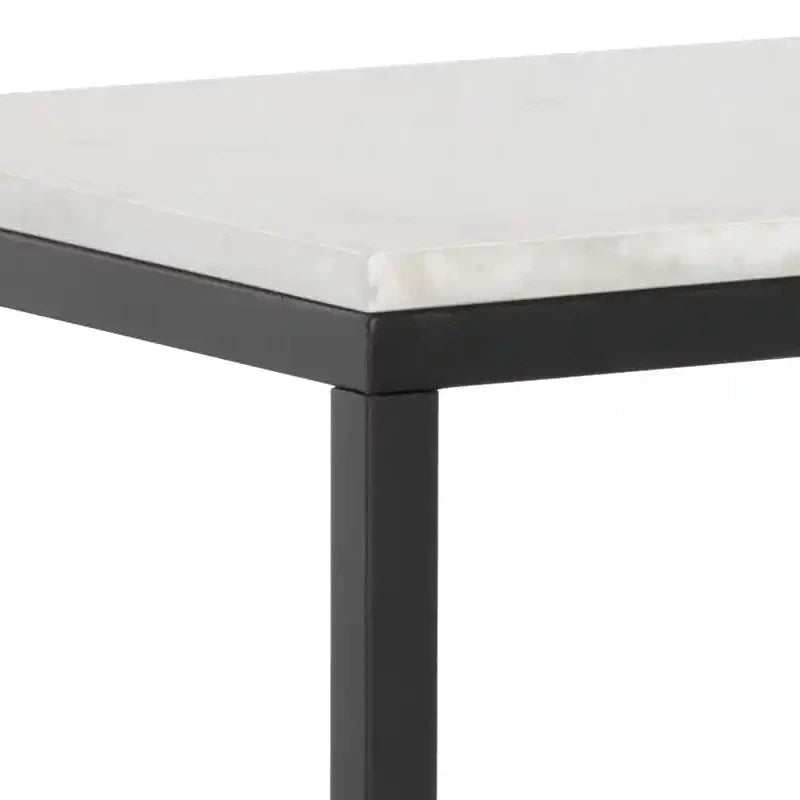 Ellery Marble Top Sofa Table-Console Tables-SUNPAN-LOOMLAN