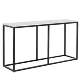 Ellery Marble Topped Rectangular Console Table