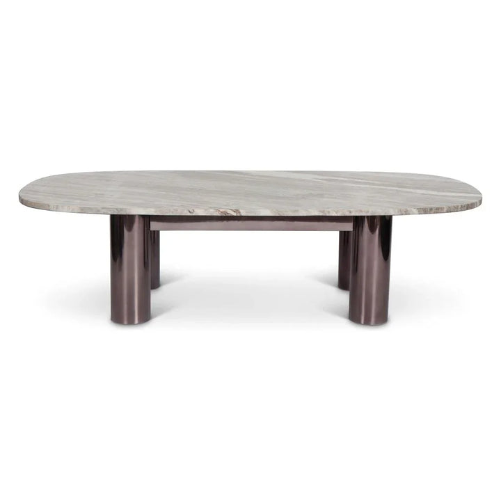 Elliott Marble Top Oval Coffee Table - LOOMLAN - Urbia - Coffee Tables