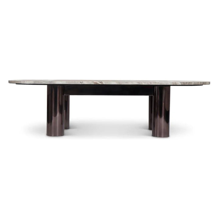 Elliott Marble Top Oval Coffee Table - LOOMLAN - Urbia - Coffee Tables