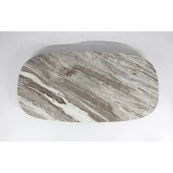 Elliott Marble Top Oval Coffee Table - LOOMLAN - Urbia - Coffee Tables