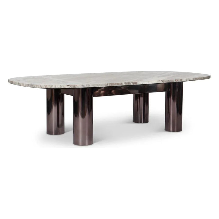 Elliott Marble Top Oval Coffee Table - LOOMLAN - Urbia - Coffee Tables