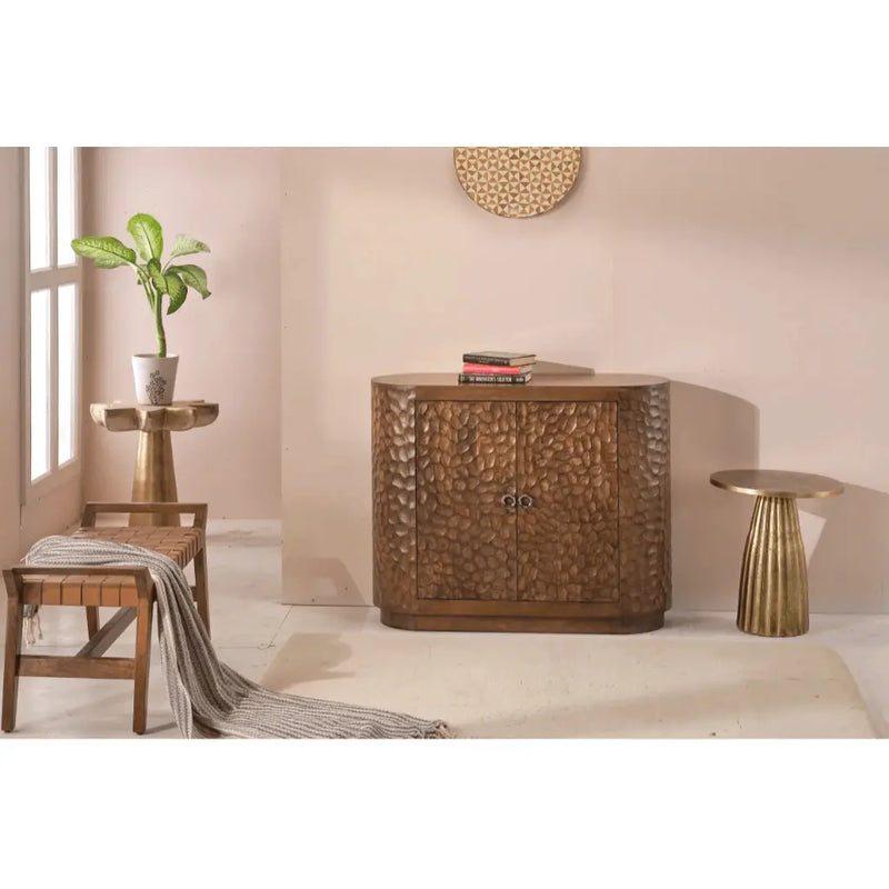 Elodie Stylish Wooden Brown Cabinet