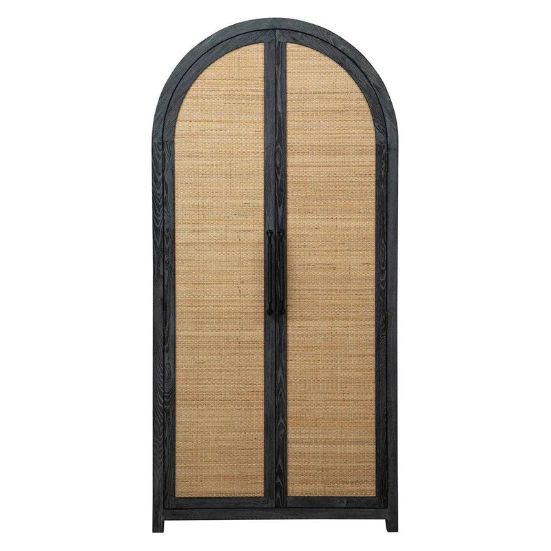 Eloise Unique Designed Wooden Black Cabinet-Accent Cabinets-Furniture Classics-LOOMLAN