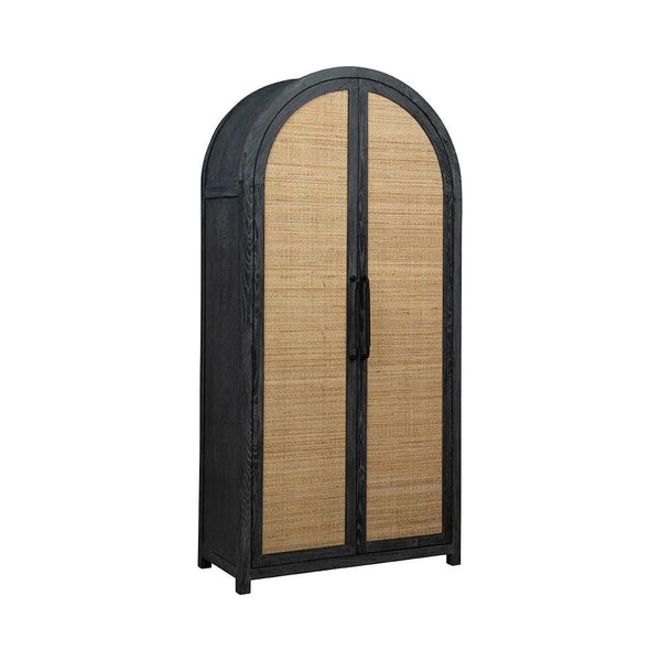 Eloise Unique Designed Wooden Black Cabinet-Accent Cabinets-Furniture Classics-LOOMLAN