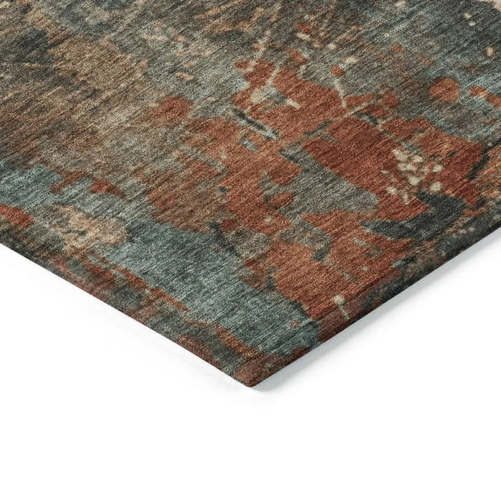 Elon Blue Washable Indoor - Outdoor Rug - LOOMLAN - LOOMLAN Rugs - Outdoor Rugs