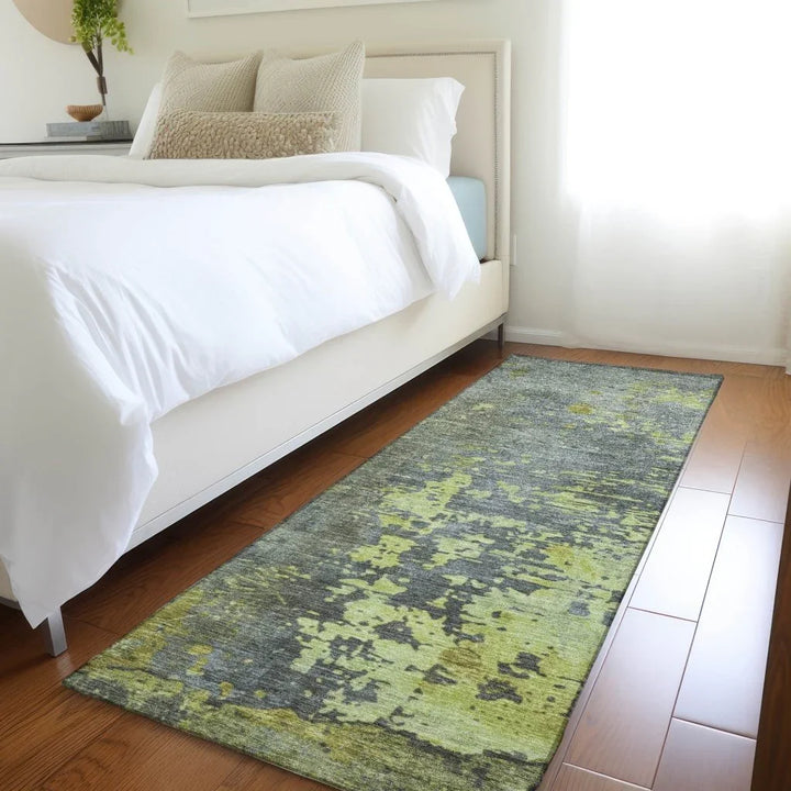 Elon Green Washable Indoor - Outdoor Rug - LOOMLAN - LOOMLAN Rugs - Outdoor Rugs