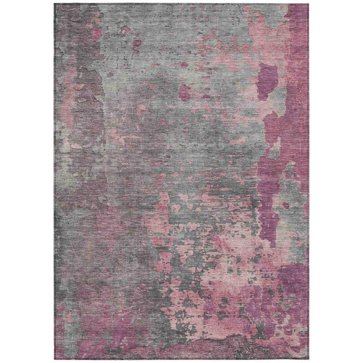 Elon Pink Washable Indoor - Outdoor Rug - LOOMLAN - LOOMLAN Rugs - Outdoor Rugs