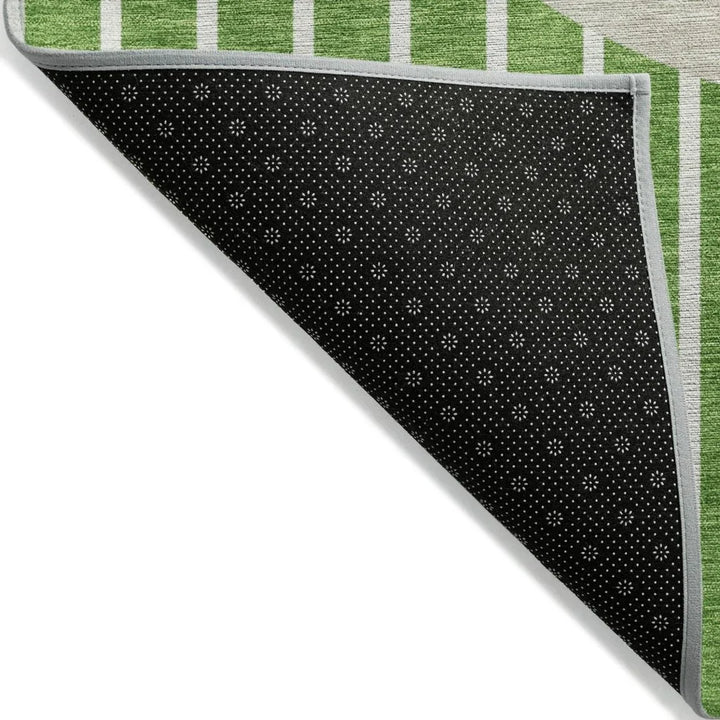 Ember Green Washable Indoor-Outdoor Rug-Outdoor Rugs-LOOMLAN Rugs-LOOMLAN
