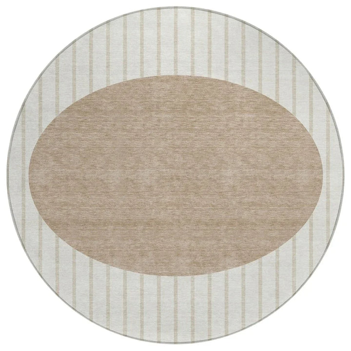 Ember Ivory Washable Indoor-Outdoor Rug-Outdoor Rugs-LOOMLAN Rugs-8' x 8'-LOOMLAN