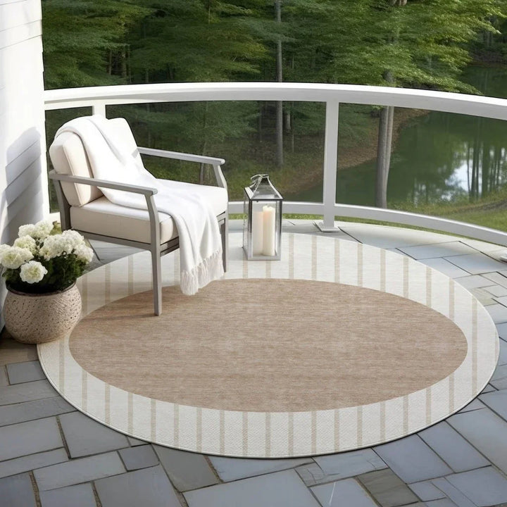 Ember Ivory Washable Indoor-Outdoor Rug-Outdoor Rugs-LOOMLAN Rugs-LOOMLAN
