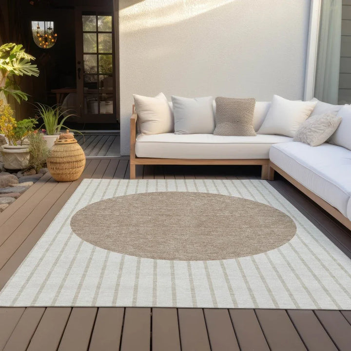 Ember Ivory Washable Indoor-Outdoor Rug-Outdoor Rugs-LOOMLAN Rugs-LOOMLAN