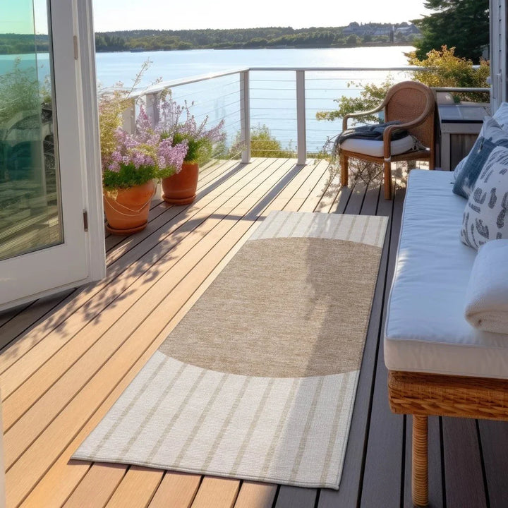 Ember Ivory Washable Indoor-Outdoor Rug-Outdoor Rugs-LOOMLAN Rugs-LOOMLAN