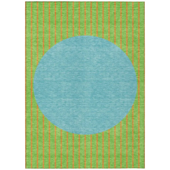 Ember Lime Washable Indoor-Outdoor Rug-Outdoor Rugs-LOOMLAN Rugs-2'6" x 3'10"-LOOMLAN