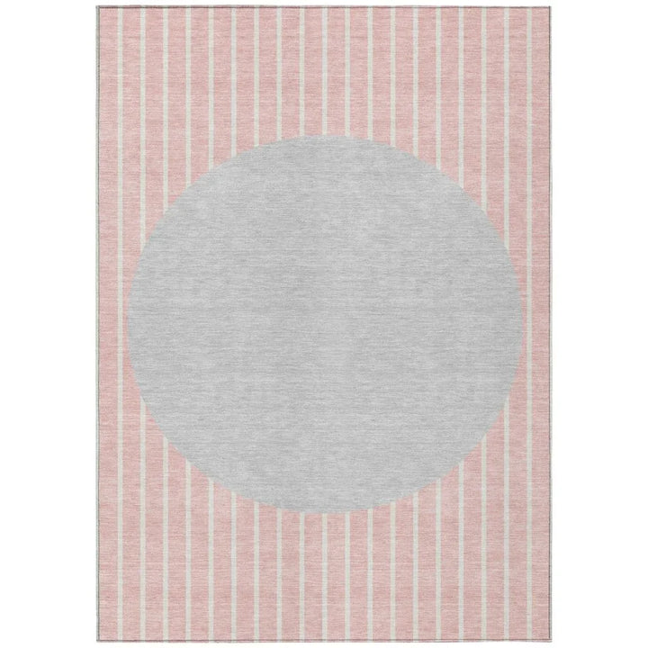 Ember Pink Washable Indoor-Outdoor Rug-Outdoor Rugs-LOOMLAN Rugs-2'6" x 3'10"-LOOMLAN