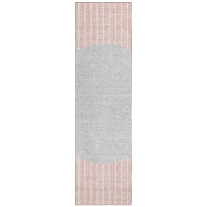 Ember Pink Washable Indoor-Outdoor Rug-Outdoor Rugs-LOOMLAN Rugs-2'3" x 7'6"-LOOMLAN