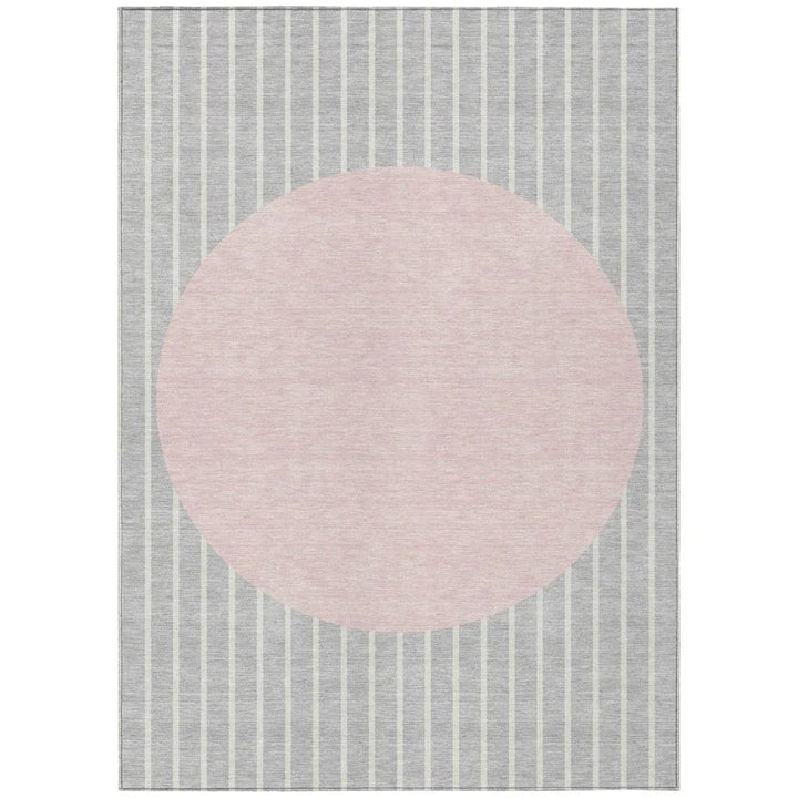 Ember Silver Washable Indoor-Outdoor Rug-Outdoor Rugs-LOOMLAN Rugs-2'6" x 3'10"-LOOMLAN