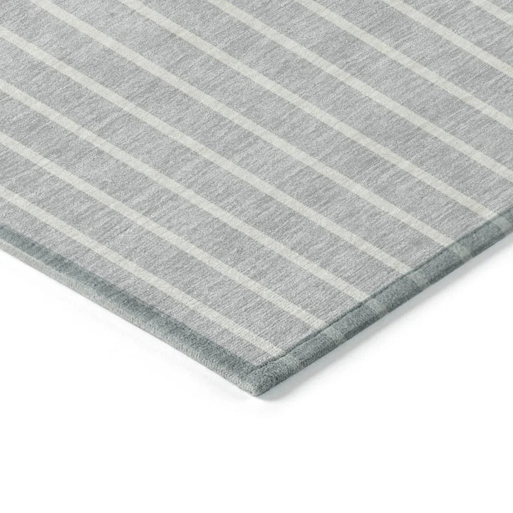 Ember Silver Washable Indoor-Outdoor Rug-Outdoor Rugs-LOOMLAN Rugs-LOOMLAN