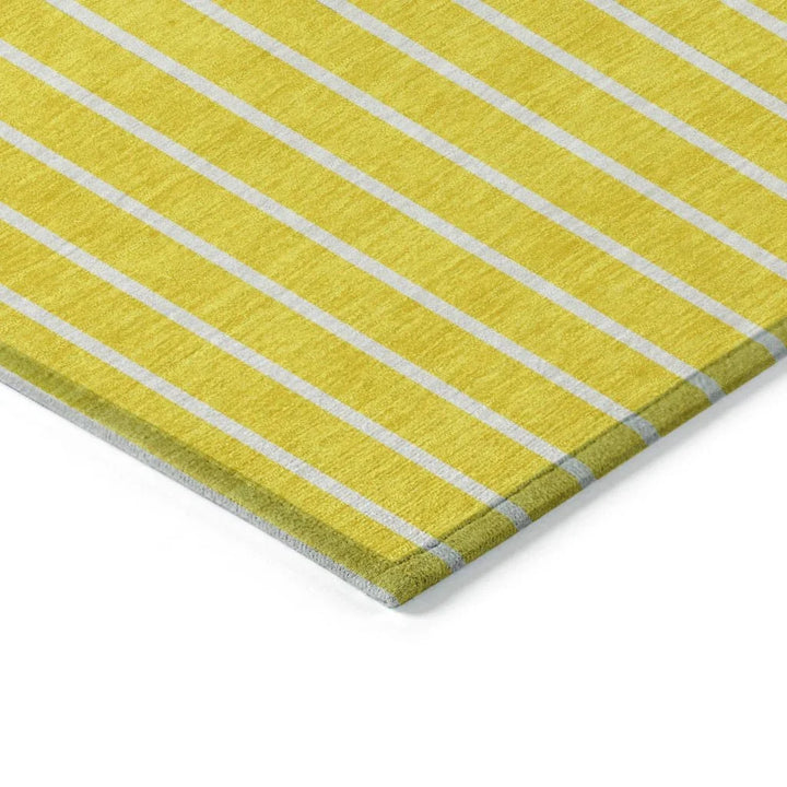 Ember Yellow Washable Indoor-Outdoor Rug-Outdoor Rugs-LOOMLAN Rugs-LOOMLAN