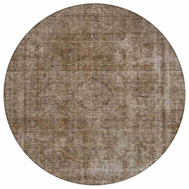 Emberith Brown Washable Indoor - Outdoor Rug - LOOMLAN - LOOMLAN Rugs - Outdoor Rugs