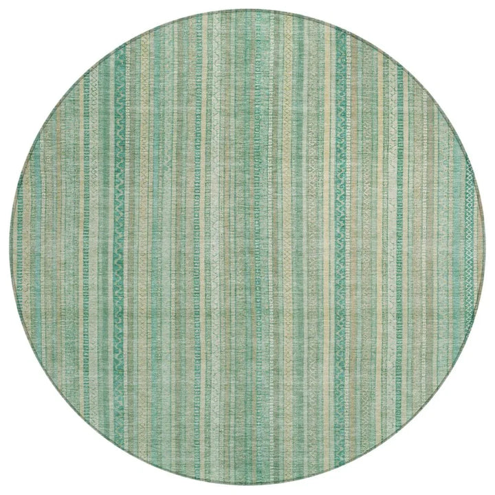 Emberith Teal Washable Indoor - Outdoor Rug - LOOMLAN - LOOMLAN Rugs - Outdoor Rugs