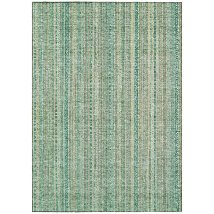 Emberith Teal Washable Indoor - Outdoor Rug - LOOMLAN - LOOMLAN Rugs - Outdoor Rugs