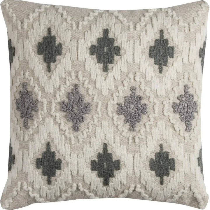 Embroidered Ikat Throw Pillow Down Insert - LOOMLAN - LOOMLAN - Throw Pillows