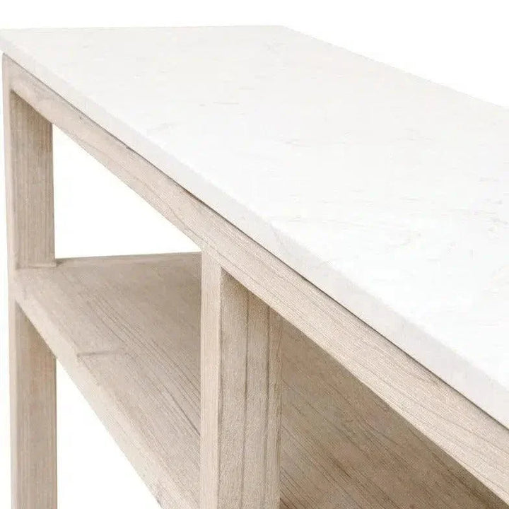 Emerie 11" Narrow Console Table With Shelves - LOOMLAN - Essentials For Living - Console Tables