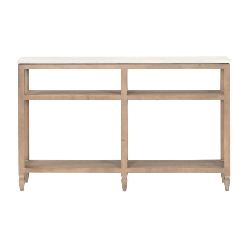 Emerie 11" Narrow Console Table With Storage Shelves