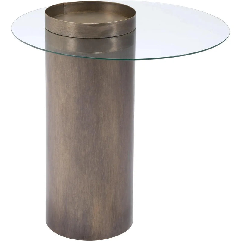 Emi End Table Antique Gold