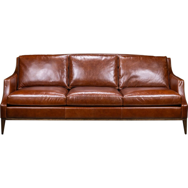 Emily Linden Chocolate Leather Sofa