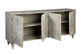 Emory Wooden Gray Washed Sideboard