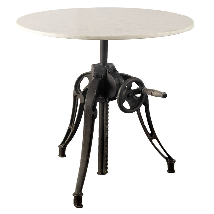 Emslie Marble Top Round Dining Table-Dining Tables-Mercana-LOOMLAN