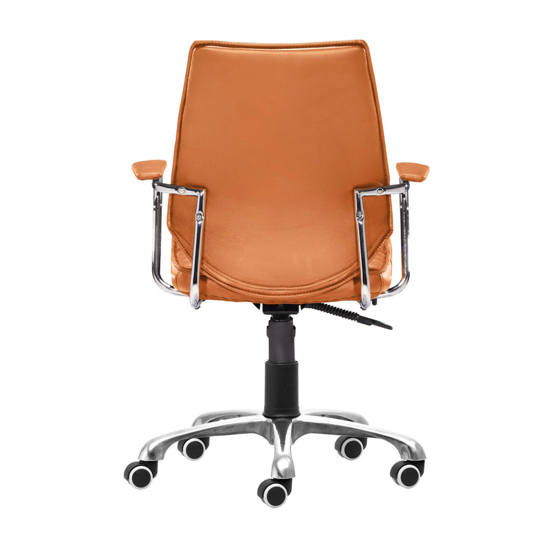 Enterprise Low Back Office Chair Orange Office Chairs LOOMLAN By Zuo Modern