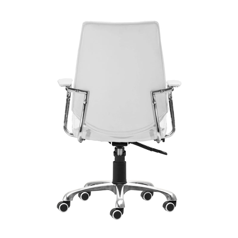 Enterprise Low Back Office Chair White Office Chairs LOOMLAN By Zuo Modern