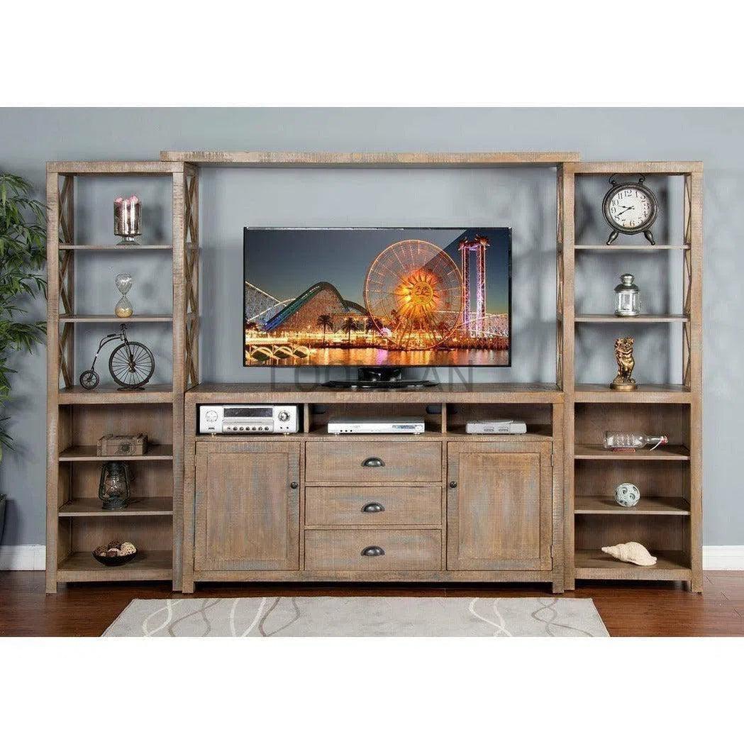 Entertainment Wall Unit TV Stand Farmhouse