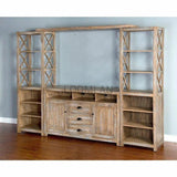 Entertainment Wall Unit TV Stand Farmhouse