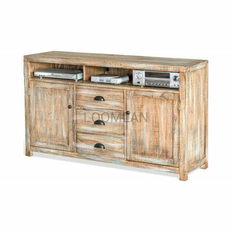 Entertainment Wall Unit TV Stand Farmhouse