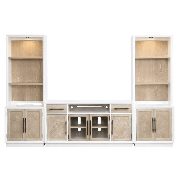 Entertainment Wall Unit With Light For TV Up to 60" Entertainment Wall Unit LOOMLAN By Panama Jack