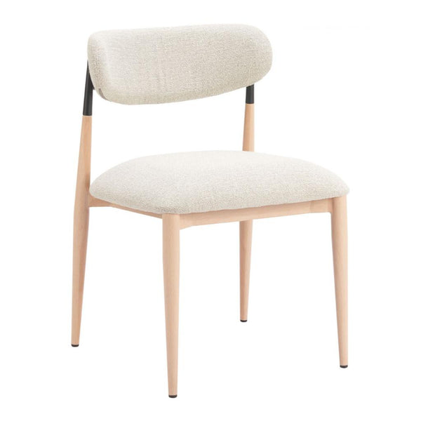 Equinox Textured Fabric Armless Dining Chair 2PC