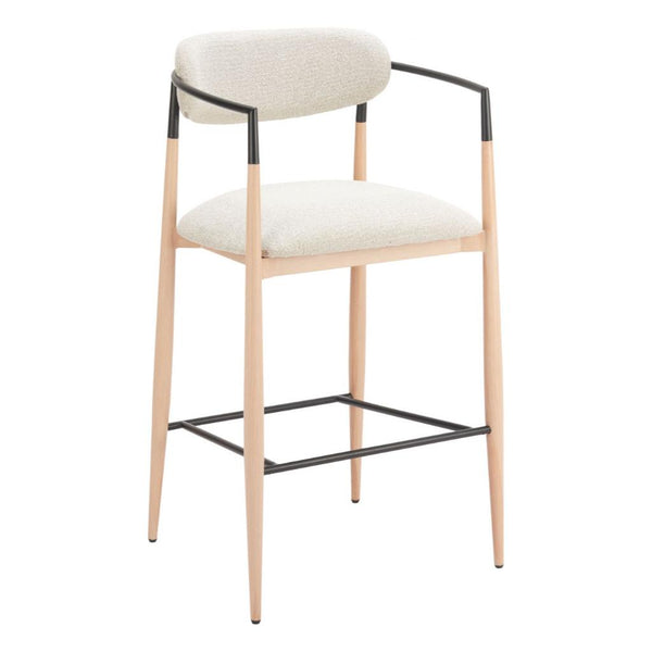 Equinox Textured Fabric Barstool
