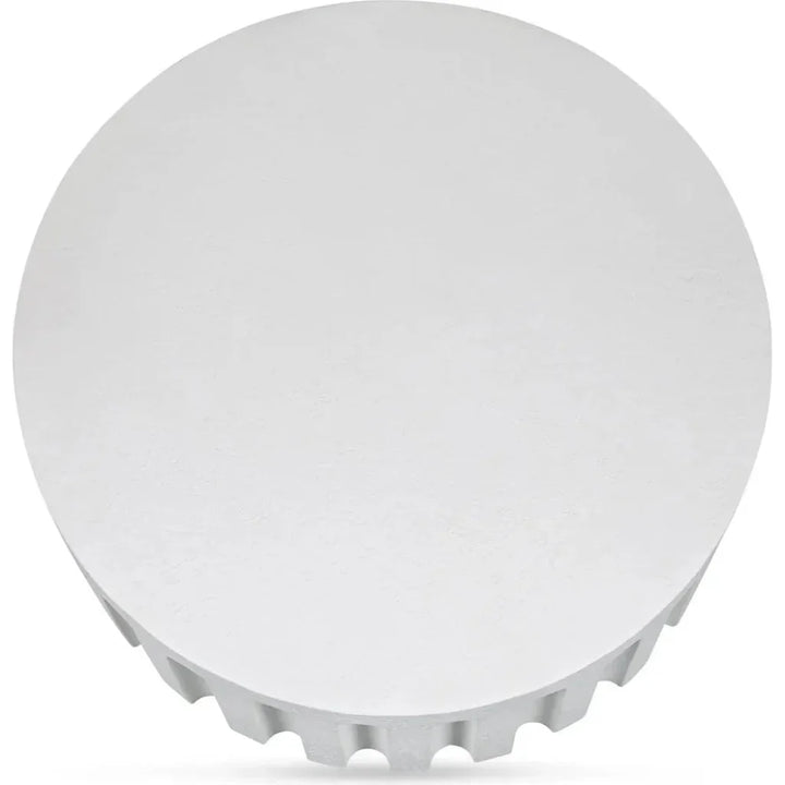 Eris White Concrete Outdoor Round Coffee Table-Outdoor Coffee Tables-Moe's Home-LOOMLAN