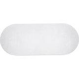 Eris White Concrete & Steel Oval Outdoor Dining Table-Outdoor Dining Tables-Moe's Home-LOOMLAN