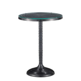 Erno Black Sleek Modern Accent Table