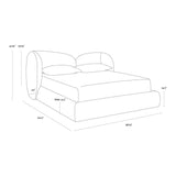 Esme Performance Fabric Kind Bed-Beds-SUNPAN-LOOMLAN