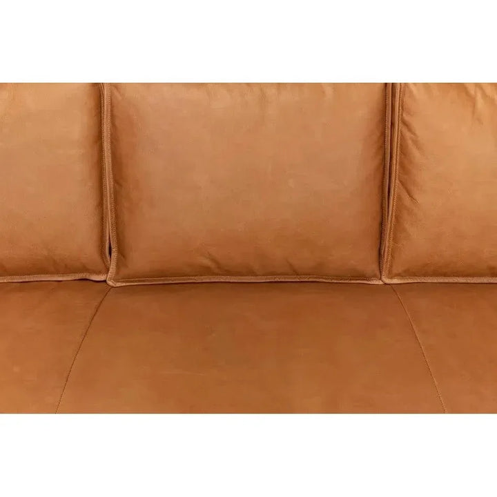 Esprit Leather Sofa Mid - Century Modern - LOOMLAN - Sarreid - Sofas & Loveseats