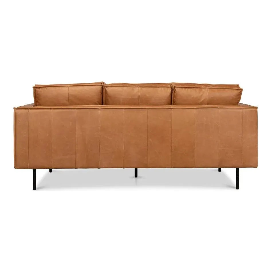 Esprit Leather Sofa Mid-Century Modern